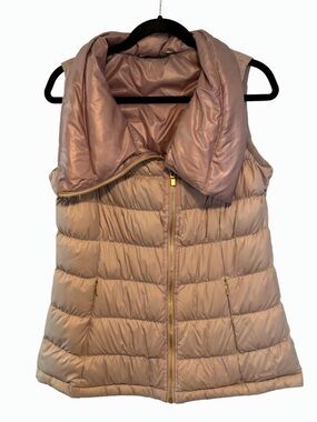 Athleta Pink Puffer Vest size medium